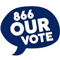 866 Our Vote logo