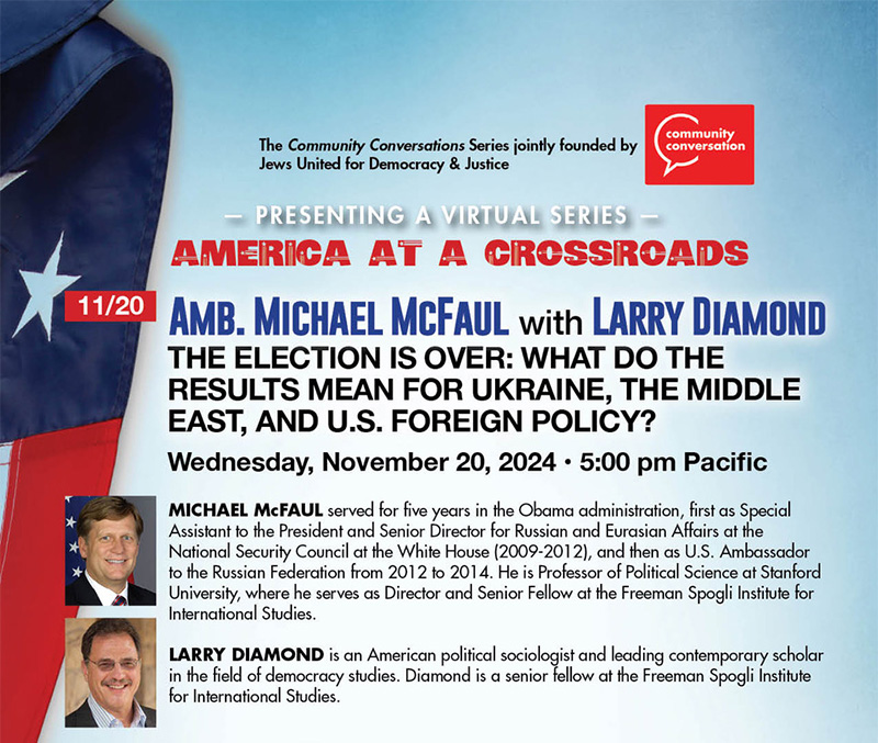 Navigating Global Crises: Insights from a Former Ambassador to Russia with Michael McFaul and Larry Diamond