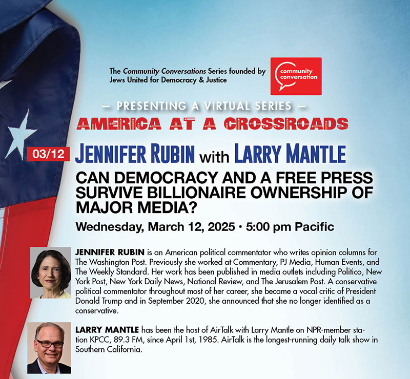Media, Politics, and the Fight for Democracy: Jennifer Rubin on Public Engagement in a Critical Election Year