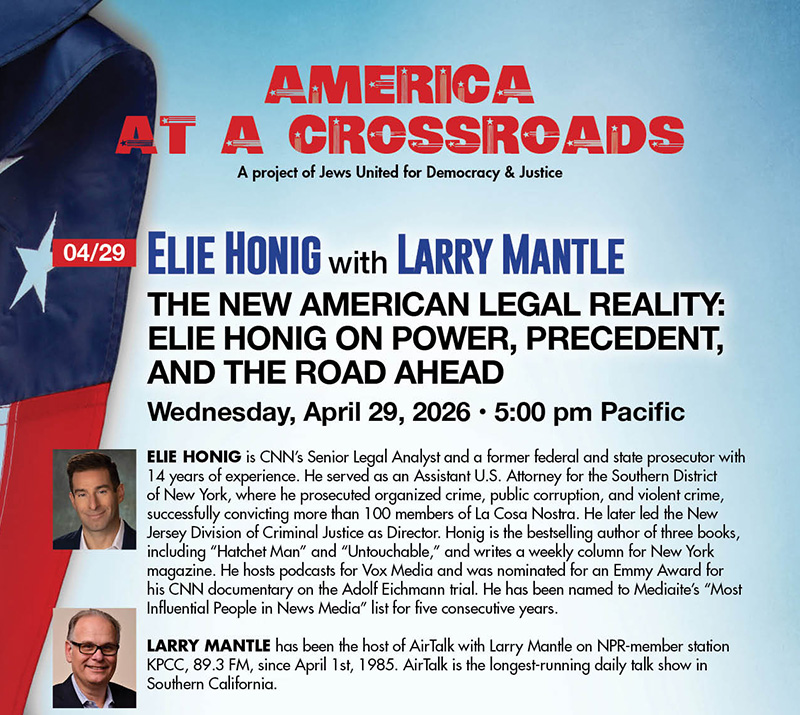 April 29 – Elie Honig with Larry Mantle